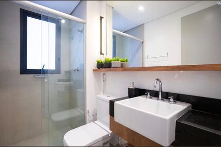 Banheiro de apartamento à venda com 1 quarto, 21m² em Paraíso, São Paulo