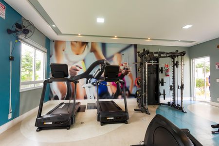 Apartamento para alugar com 43m², 2 quartos e 1 vaga Apartamento para alugar com 43m², 2 quartos e 1 vagaÁrea comum - Academia