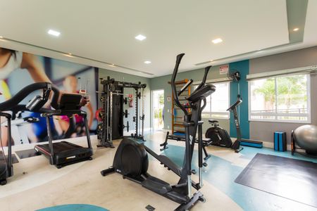 Apartamento para alugar com 43m², 2 quartos e 1 vaga Apartamento para alugar com 43m², 2 quartos e 1 vagaÁrea comum - Academia