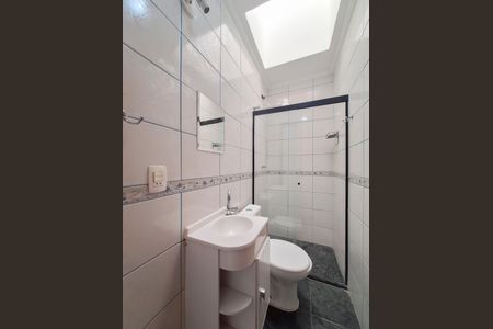 Banheiro de kitnet/studio para alugar com 1 quarto, 24m² em Lauzane Paulista, São Paulo