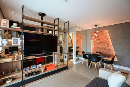 Sala de apartamento à venda com 1 quarto, 60m² em Morumbi, São Paulo