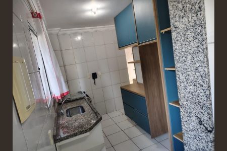 Cozinha de apartamento para alugar com 2 quartos, 58m² em Parque Sao Vicente, Santo André