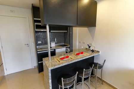 Apartamento para alugar com 36m², 1 quarto e 1 vagaDetalhe da cozinha