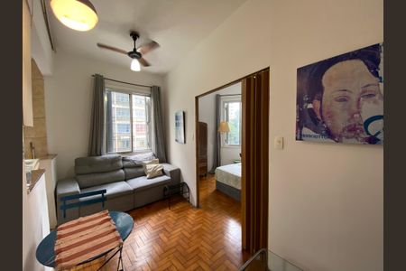 Sala de apartamento para alugar com 1 quarto, 40m² em Campos Elíseos, São Paulo