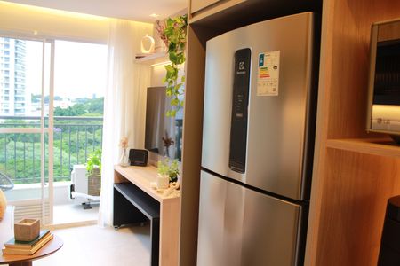 Cozinha de apartamento à venda com 1 quarto, 27m² em Vila São José, São Paulo