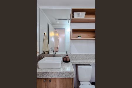 Banheiro da Suíte de apartamento para alugar com 1 quarto, 25m² em Água Branca, São Paulo