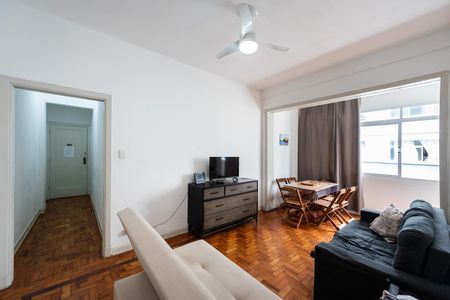 Sala de apartamento para alugar com 1 quarto, 67m² em Aparecida, Santos