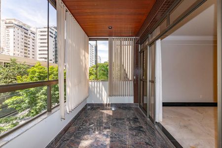 Varanda da Sala de apartamento à venda com 4 quartos, 170m² em Santo Agostinho, Belo Horizonte