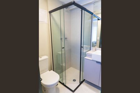 Banheiro de kitnet/studio para alugar com 1 quarto, 30m² em Vila Clementino, São Paulo