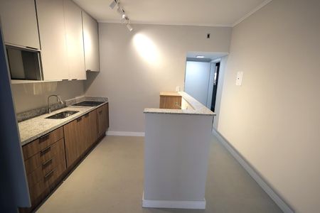 Cozinha e Área de Serviço de apartamento para alugar com 1 quarto, 40m² em Vila Metalúrgica, Santo André
