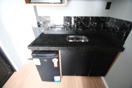 Cozinha de kitnet/studio para alugar com 1 quarto, 18m² em Jardim Bela Vista, Campinas