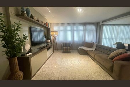 Sala de apartamento à venda com 4 quartos, 168m² em Lourdes, Belo Horizonte