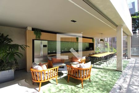 Studio para alugar com 29m², 1 quarto e sem vaga Studio para alugar com 29m², 1 quarto e sem vagaÁrea comum - Churrasqueira