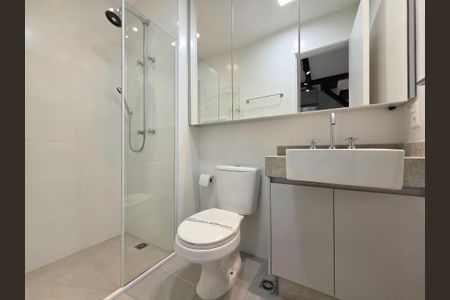 Studio para alugar com 29m², 1 quarto e sem vaga Studio para alugar com 29m², 1 quarto e sem vagaBanheiro