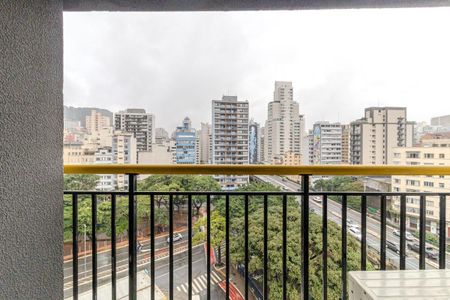 Varanda de kitnet/studio para alugar com 1 quarto, 26m² em Campos Elíseos, São Paulo