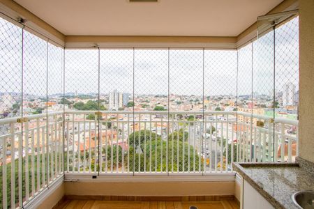Varanda da sala de apartamento à venda com 3 quartos, 59m² em Vila América, Santo André