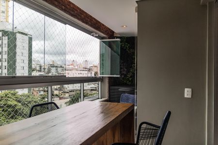 Varanda gourmet de apartamento à venda com 3 quartos, 88m² em Grajaú, Belo Horizonte