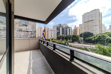 Varanda de kitnet/studio para alugar com 1 quarto, 72m² em Santa Cecilia, São Paulo
