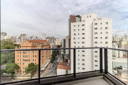 Studio para alugar com 34m², 1 quarto e sem vagaVaranda