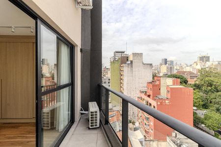 Varanda de kitnet/studio para alugar com 1 quarto, 34m² em Santa Cecilia, São Paulo
