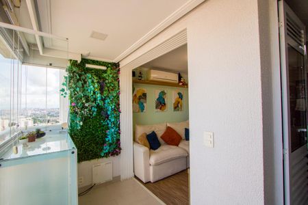 Varanda gourmet de apartamento à venda com 2 quartos, 63m² em Campestre, Santo André