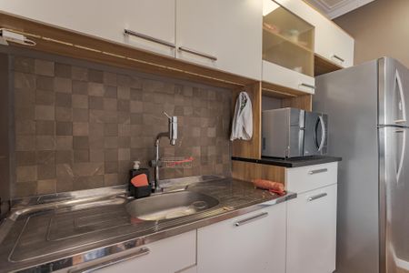 Cozinha e Área de Serviço de kitnet/studio para alugar com 1 quarto, 33m² em Mont’serrat, Porto Alegre