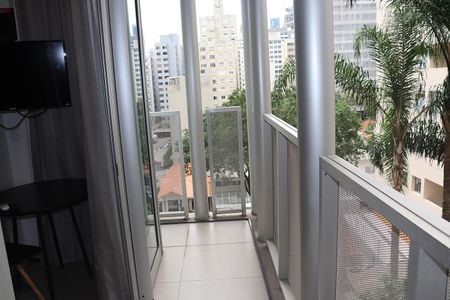 Studio para alugar com 22m², 1 quarto e sem vagaVaranda
