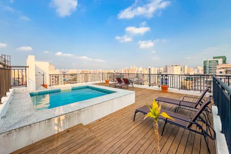 Studio para alugar com 26m², 1 quarto e sem vagaPiscina