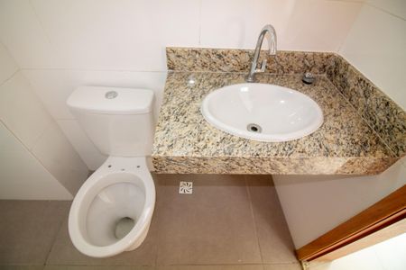 Banheiro de kitnet/studio à venda com 1 quarto, 40m² em Vila Congonhas, São Paulo