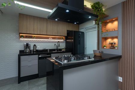 Apartamento à venda com 105m², 2 quartos e 2 vagasCozinha Americana