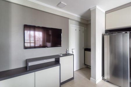 Sala integrada com Cozinha de apartamento para alugar com 1 quarto, 35m² em Santo Amaro, São Paulo