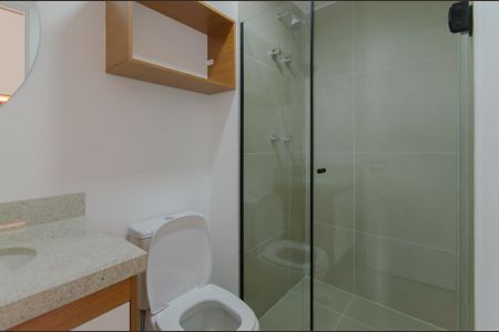 Banheiro de kitnet/studio para alugar com 1 quarto, 25m² em Ipiranga, São Paulo