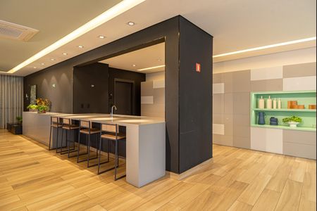 Studio para alugar com 24m², 1 quarto e sem vaga Studio para alugar com 24m², 1 quarto e sem vagaÁrea comum - Salão de festas