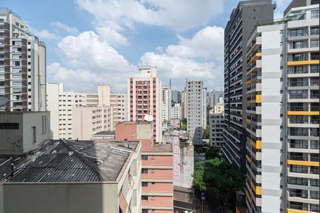 Studio para alugar com 24m², 1 quarto e sem vaga Studio para alugar com 24m², 1 quarto e sem vagaVista da Varanda do Quarto