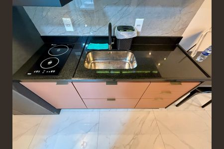 Studio para alugar com 24m², 1 quarto e sem vagaCozinha 