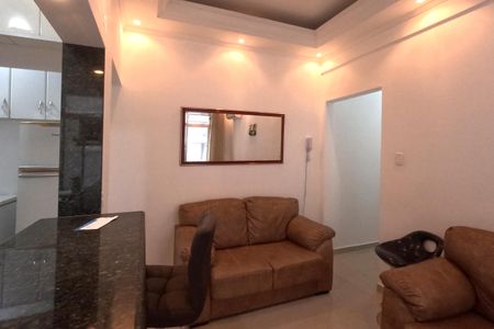 Sala de apartamento para alugar com 1 quarto, 52m² em Aparecida, Santos