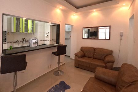Sala de apartamento para alugar com 1 quarto, 52m² em Aparecida, Santos