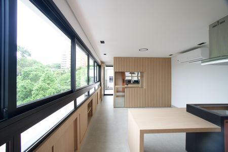 Sala de apartamento à venda com 1 quarto, 60m² em Pinheiros, São Paulo