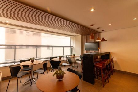 Studio à venda com 32m², 1 quarto e sem vagaÁrea gourmet