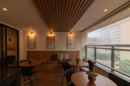 Studio à venda com 32m², 1 quarto e sem vagaÁrea gourmet