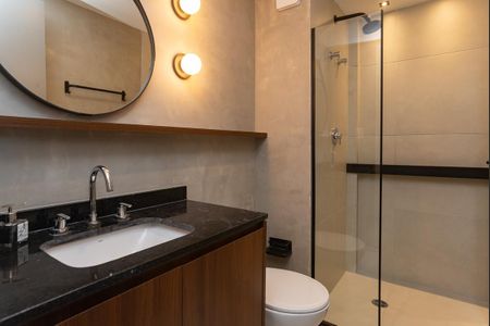 Banheiro Social de apartamento à venda com 1 quarto, 42m² em Perdizes, São Paulo