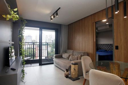 Sala de apartamento para alugar com 1 quarto, 45m² em Rio Branco, Porto Alegre