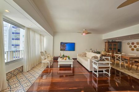 Sala de apartamento para alugar com 3 quartos, 200m² em Pitangueiras, Guarujá