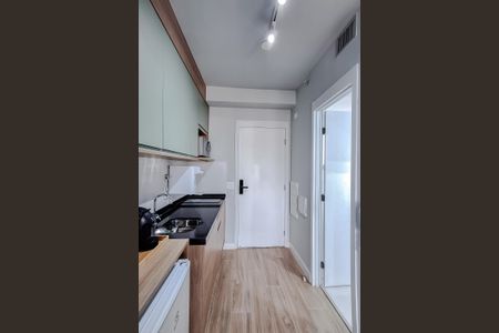 Cozinha de kitnet/studio à venda com 1 quarto, 22m² em Paraíso, São Paulo