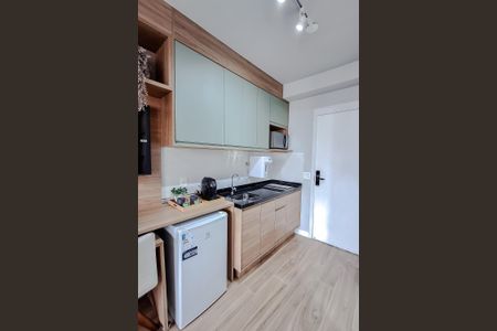 Cozinha de kitnet/studio à venda com 1 quarto, 22m² em Paraíso, São Paulo