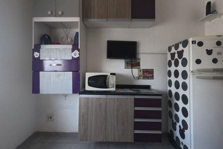 Sala/Quarto de kitnet/studio para alugar com 1 quarto, 28m² em Embaré, Santos