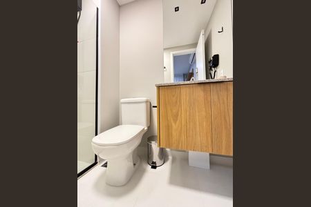 Apartamento para alugar com 25m², 1 quarto e sem vagaBanheiro da Suíte