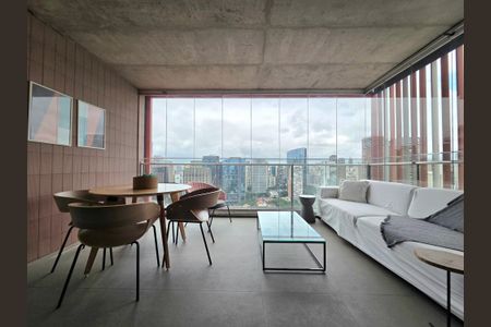 Varanda de apartamento à venda com 1 quarto, 50m² em Itaim Bibi, São Paulo