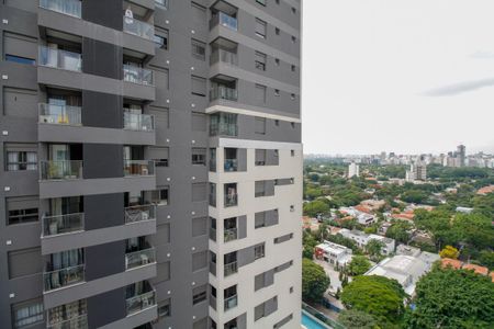 Vista da Suíte de apartamento à venda com 1 quarto, 30m² em Pinheiros, São Paulo