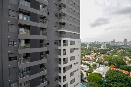 Vista da Varanda de apartamento à venda com 1 quarto, 30m² em Pinheiros, São Paulo